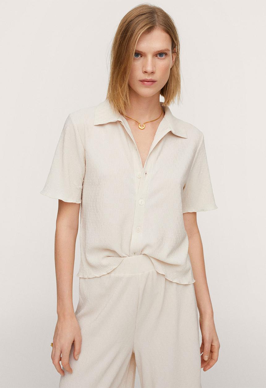 MANGO - Polo shirt west-h - beige