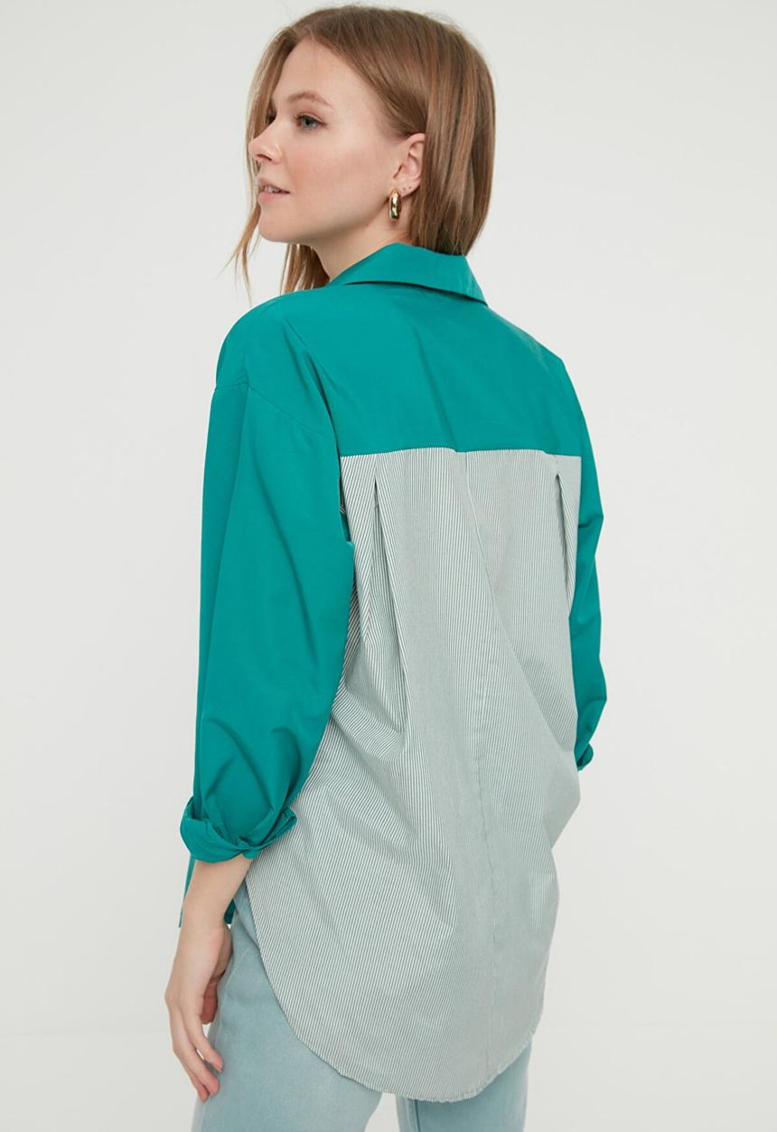 Trendyol - Classic shirt - green
