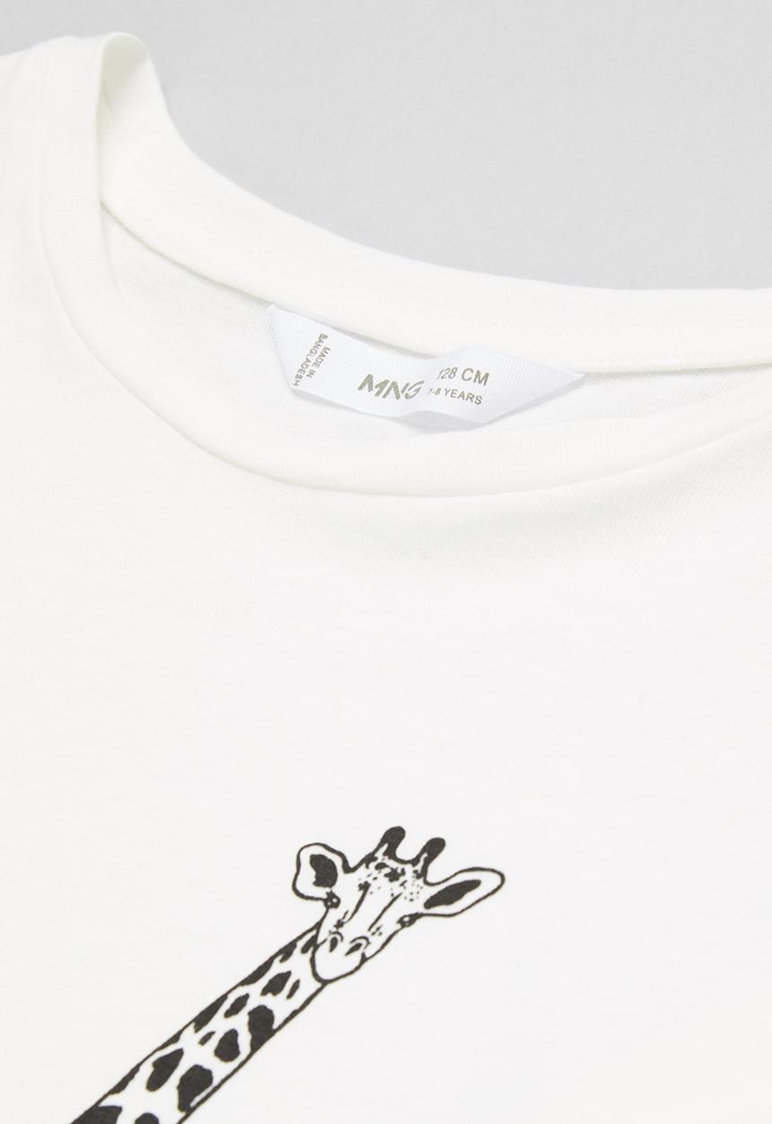 MANGO - T-shirt sheldon - white & black 