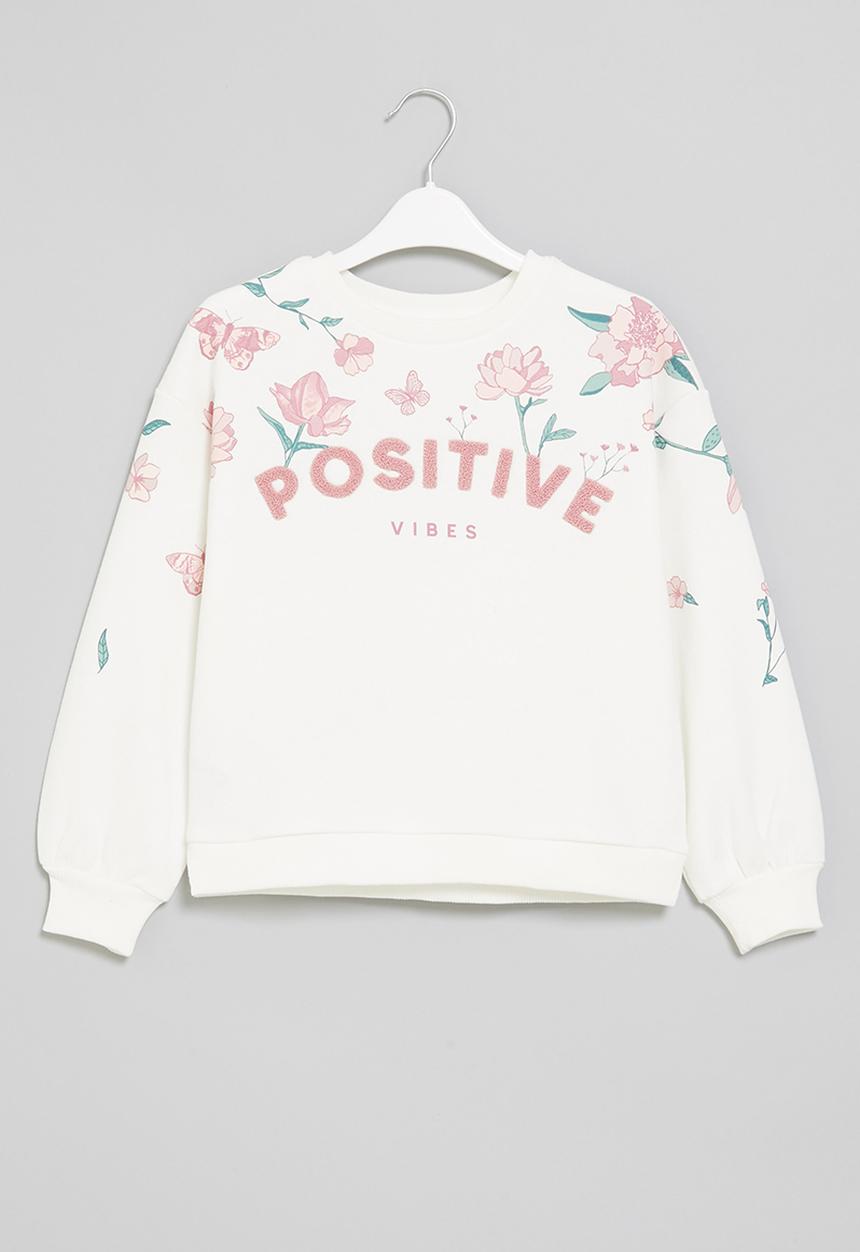 MANGO - Sweatshirt vibes - white
