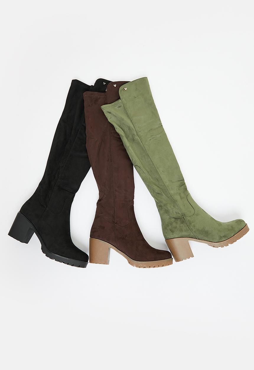 Butterfly Feet - Noel 1 over the knee boot - olive