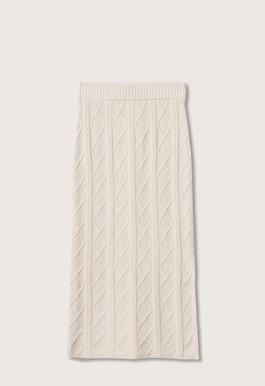 MANGO - Skirt camill - light beige