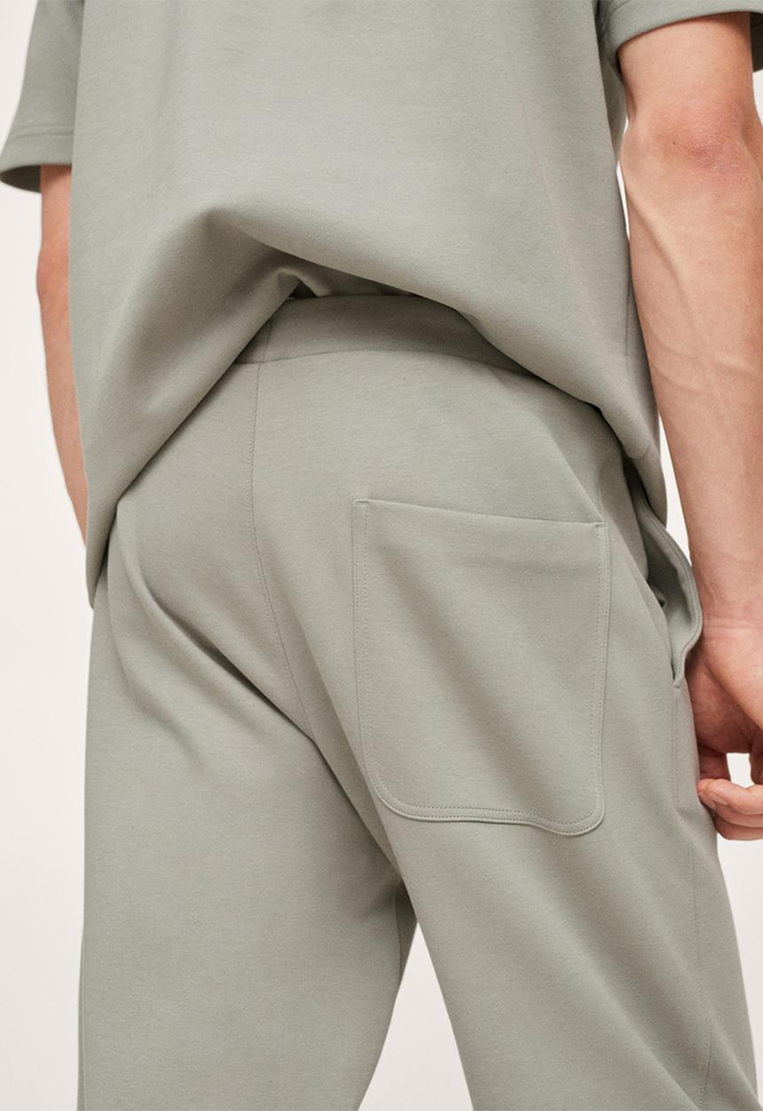 MANGO - Firosp Cotton jogger-style trouser - green
