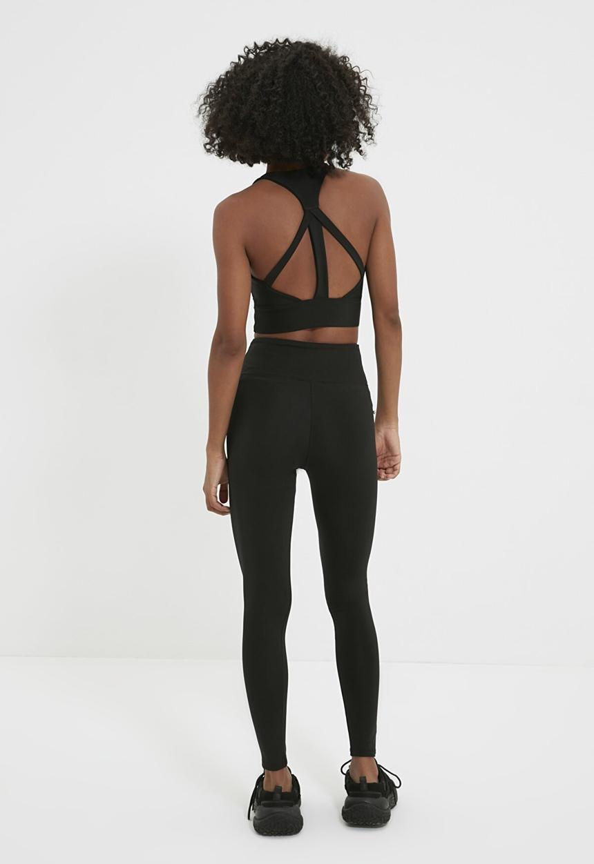 Trendyol - Color block sports leggings - black