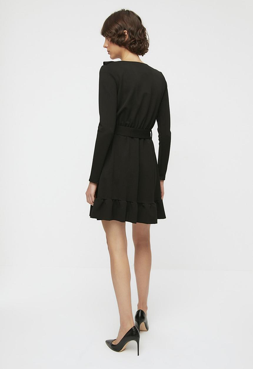 Trendyol - Mini knitted dress - black