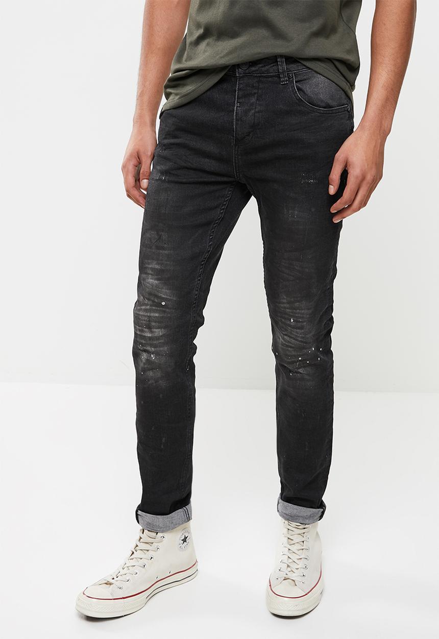 S.P.C.C - Thunder feather fit skinny jeans - washed black