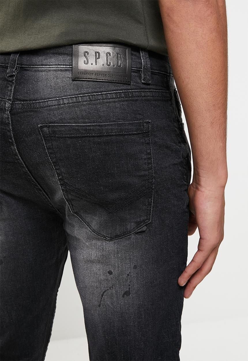 S.P.C.C - Thunder feather fit skinny jeans - washed black