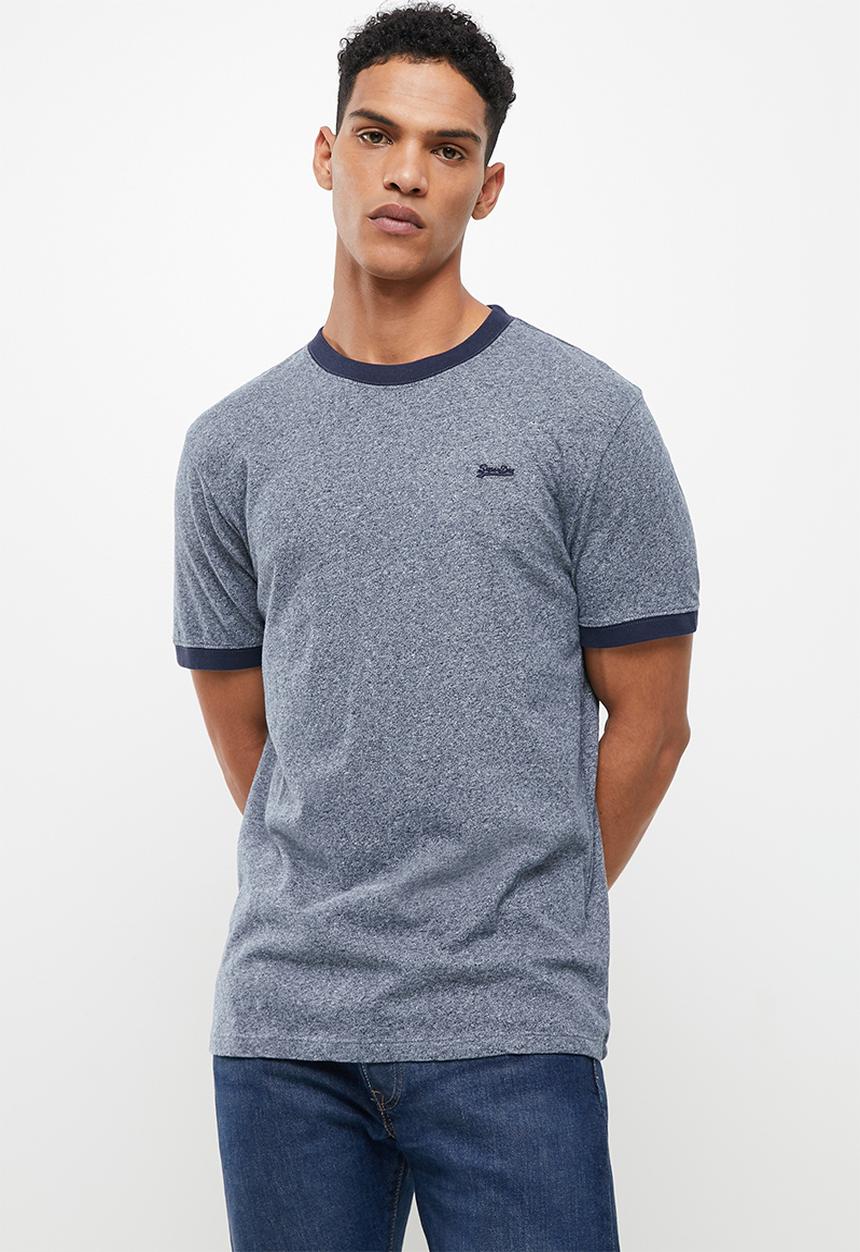 Superdry. - Vintage ringer tee - navy