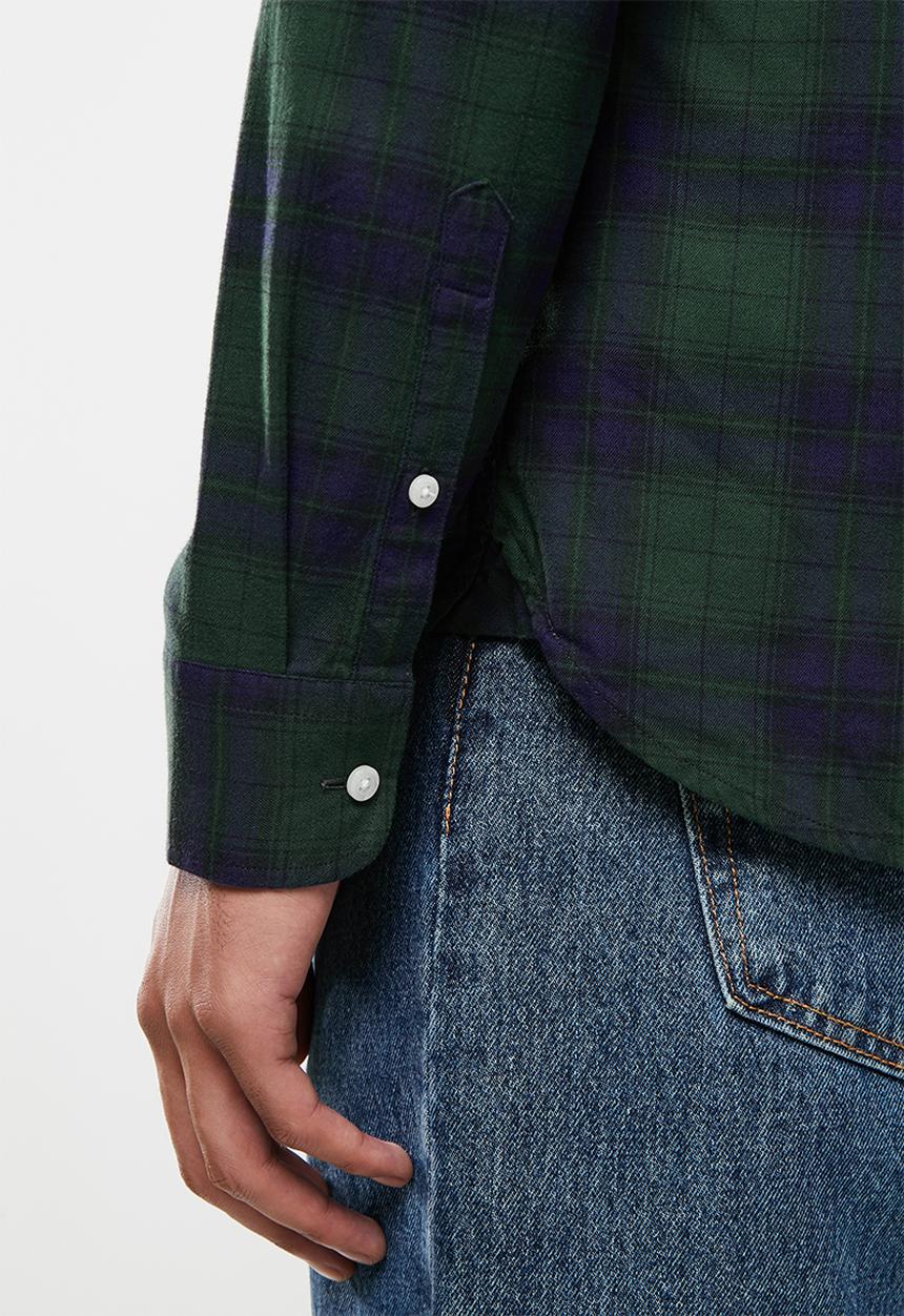 Superdry. - Classic london bd shirt - hoxton check green