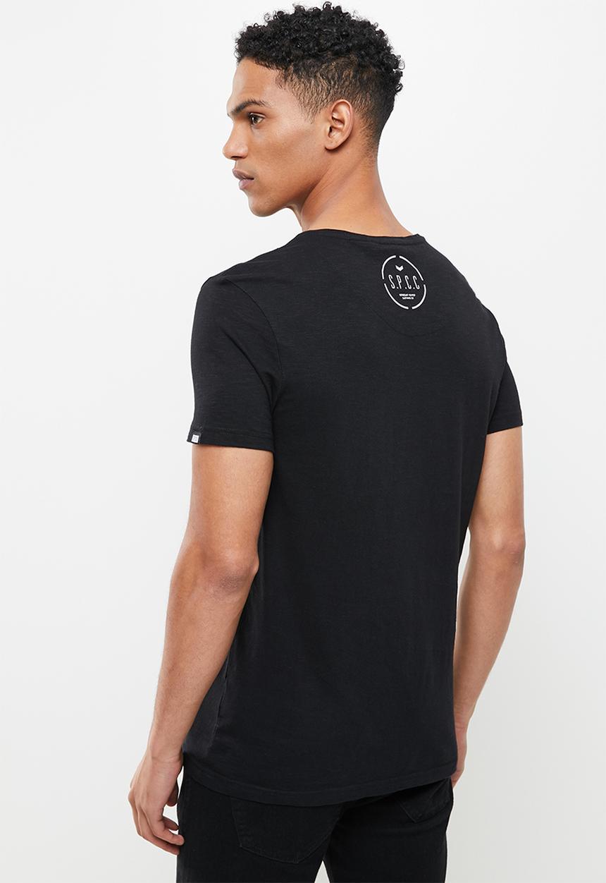 S.P.C.C - Otaro regular fit straight hem tee - black