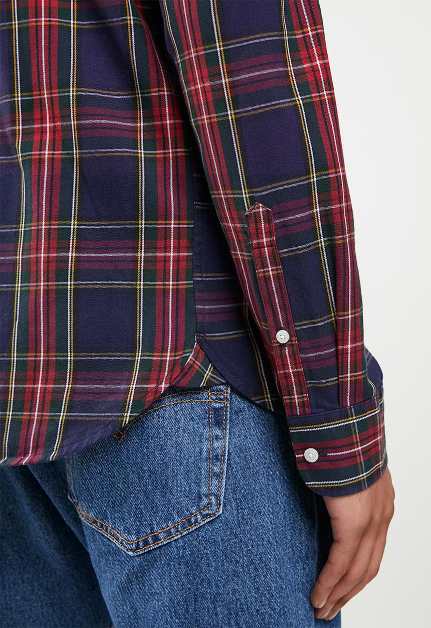 Superdry. - Classic london bd shirt - green dahlia check