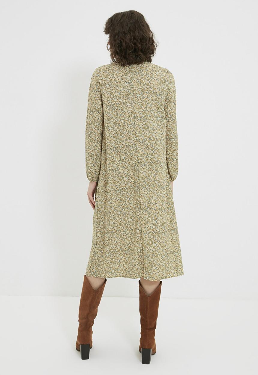 Trendyol - Frilly patterned dress - multi