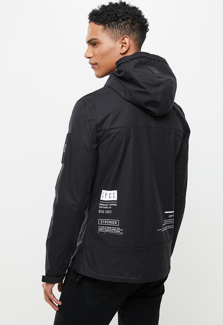 S.P.C.C - Metcalf regular fit zip throughjacket - black