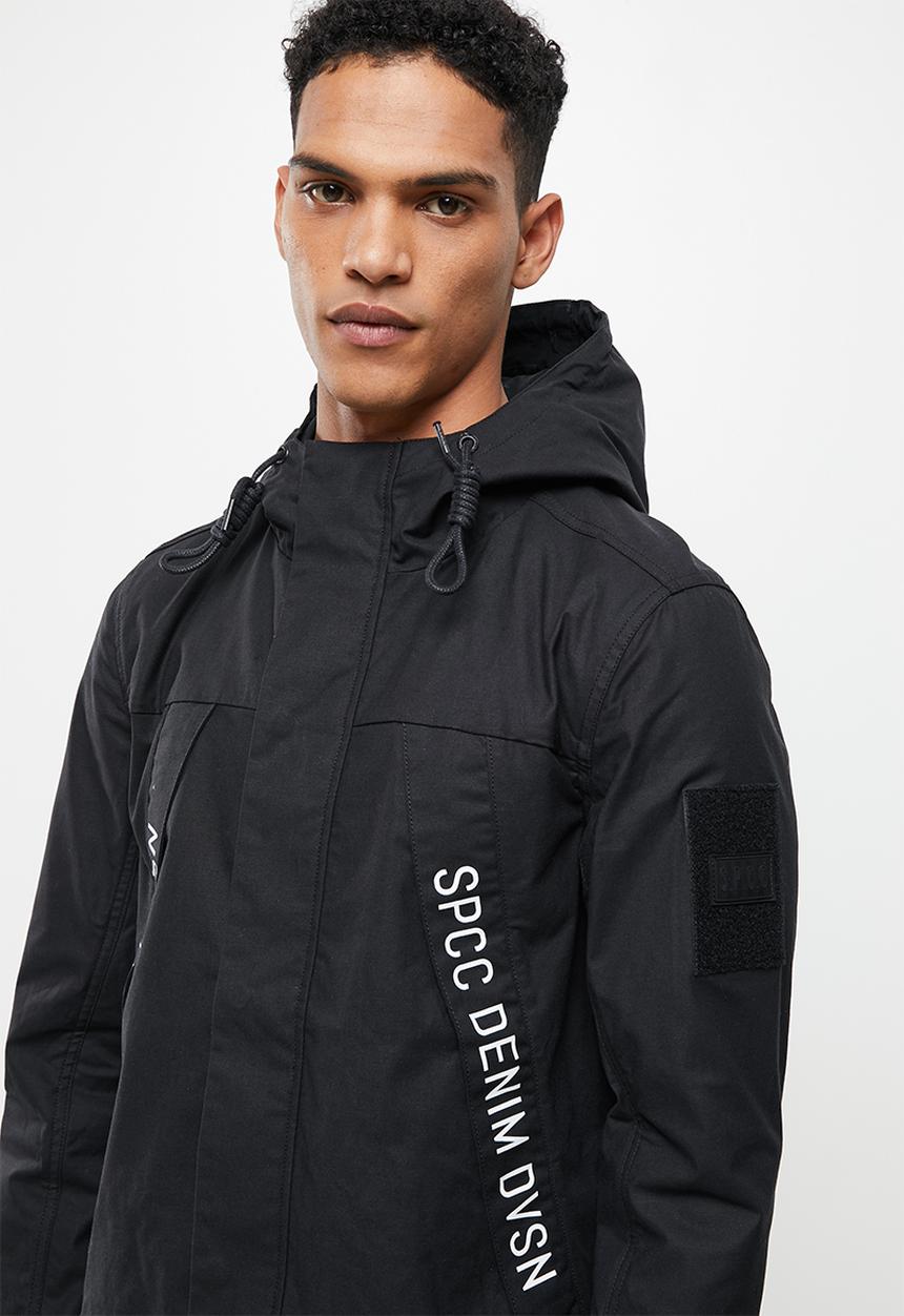 S.P.C.C - Metcalf regular fit zip throughjacket - black