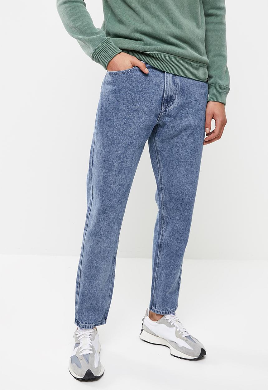 Jonathan D - Men's five pocket denim jeans relaxed straight leg - ocean