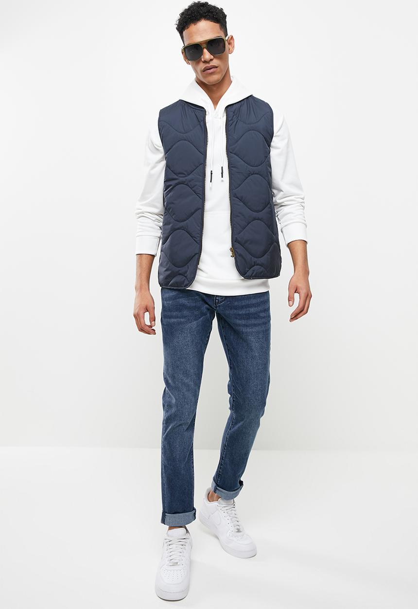 Jonathan D - Men's five pocket denim jeans skinny fit - oxford blue