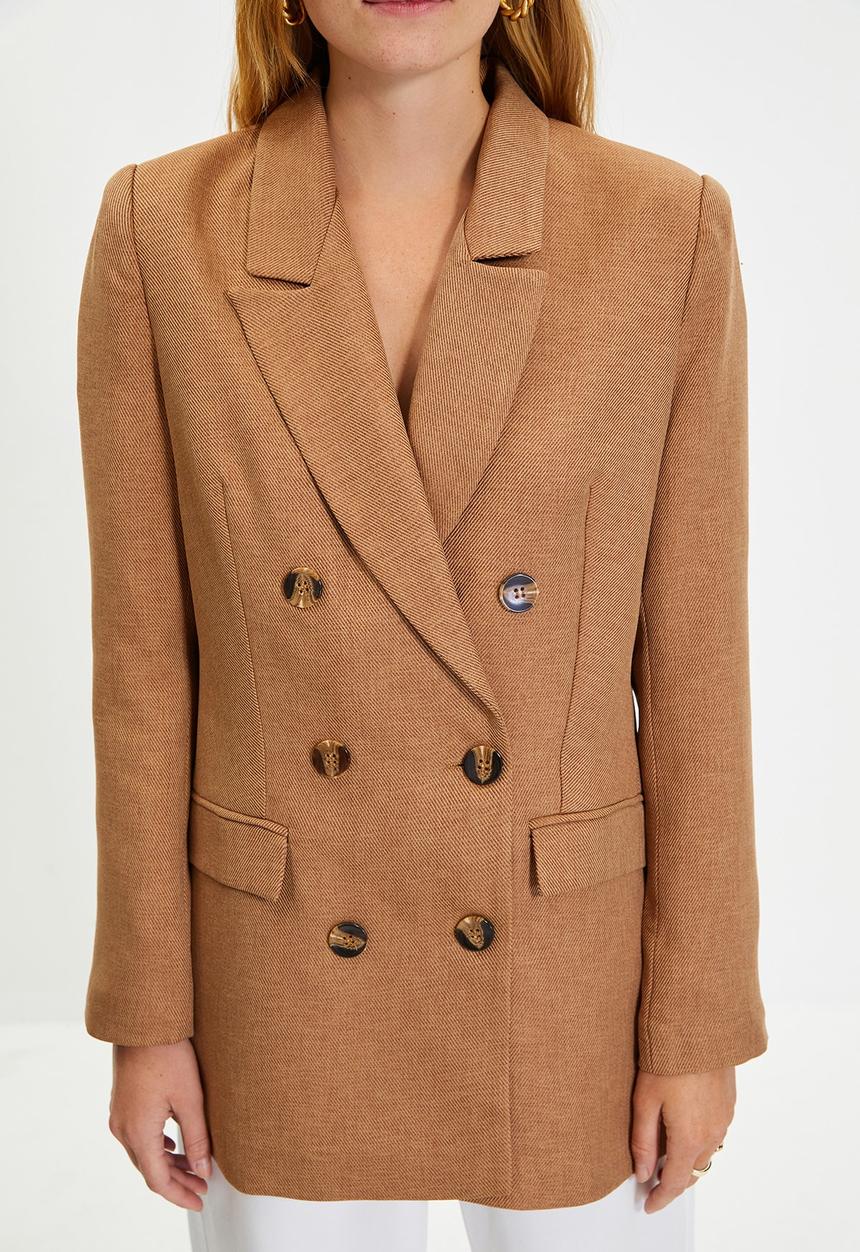Trendyol - Oversize jacket - camel