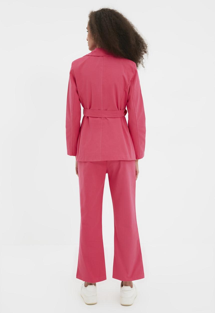 Trendyol - Belt jacket - fuchsia