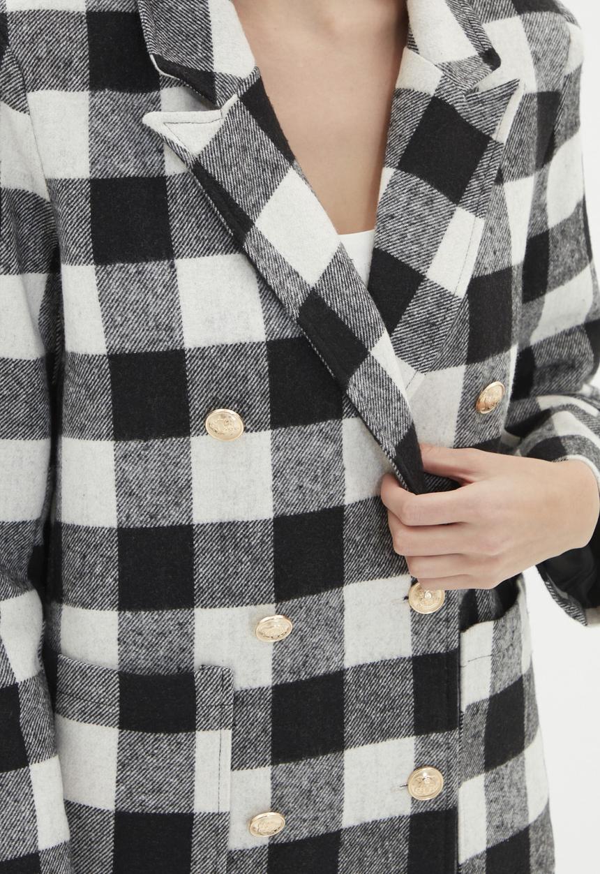 Trendyol - Check jacket - black