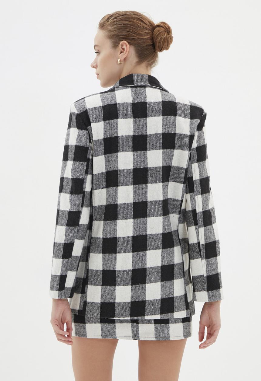 Trendyol - Check jacket - black