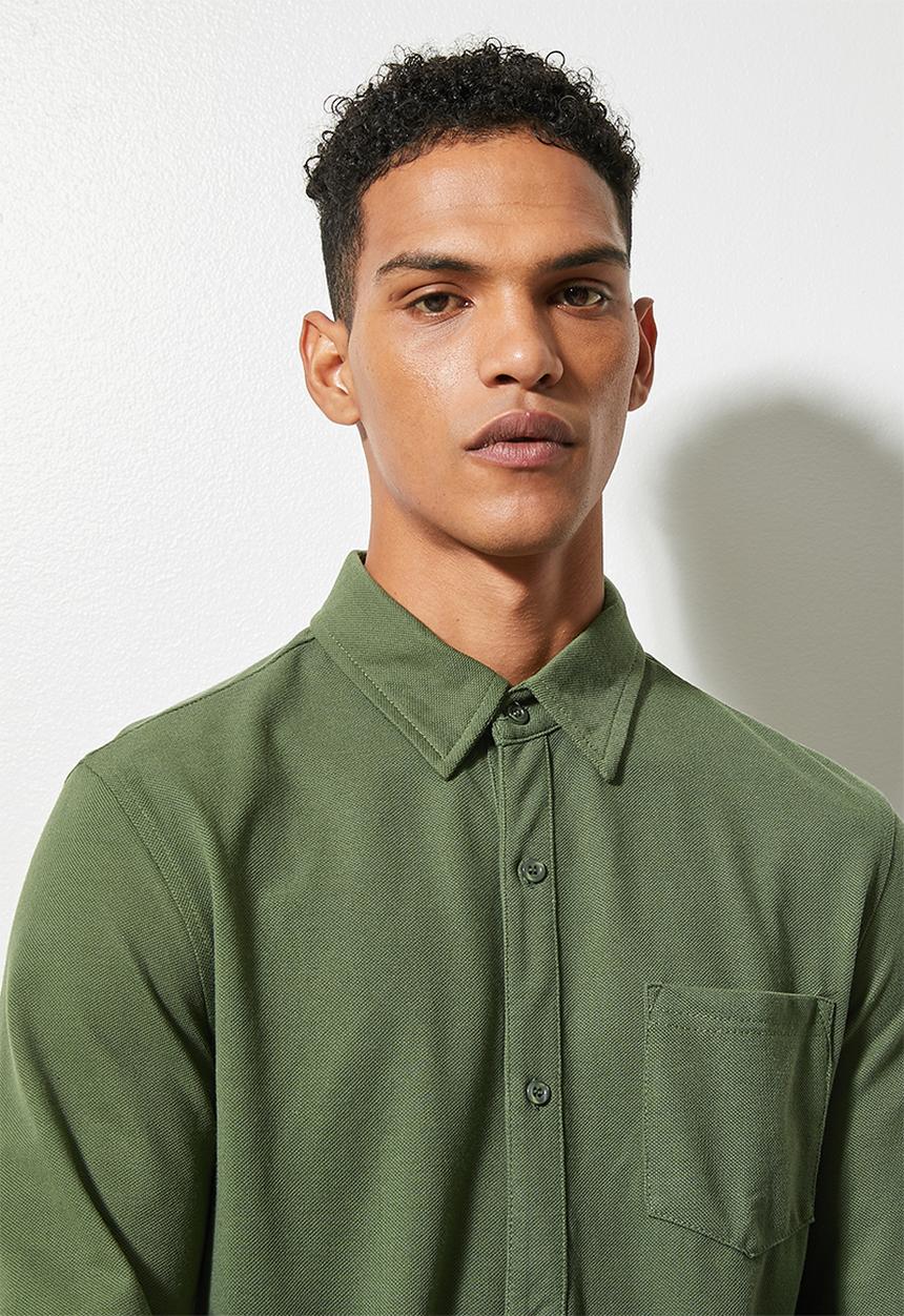 Superbalist - Barber regular fit knit shirt -  green