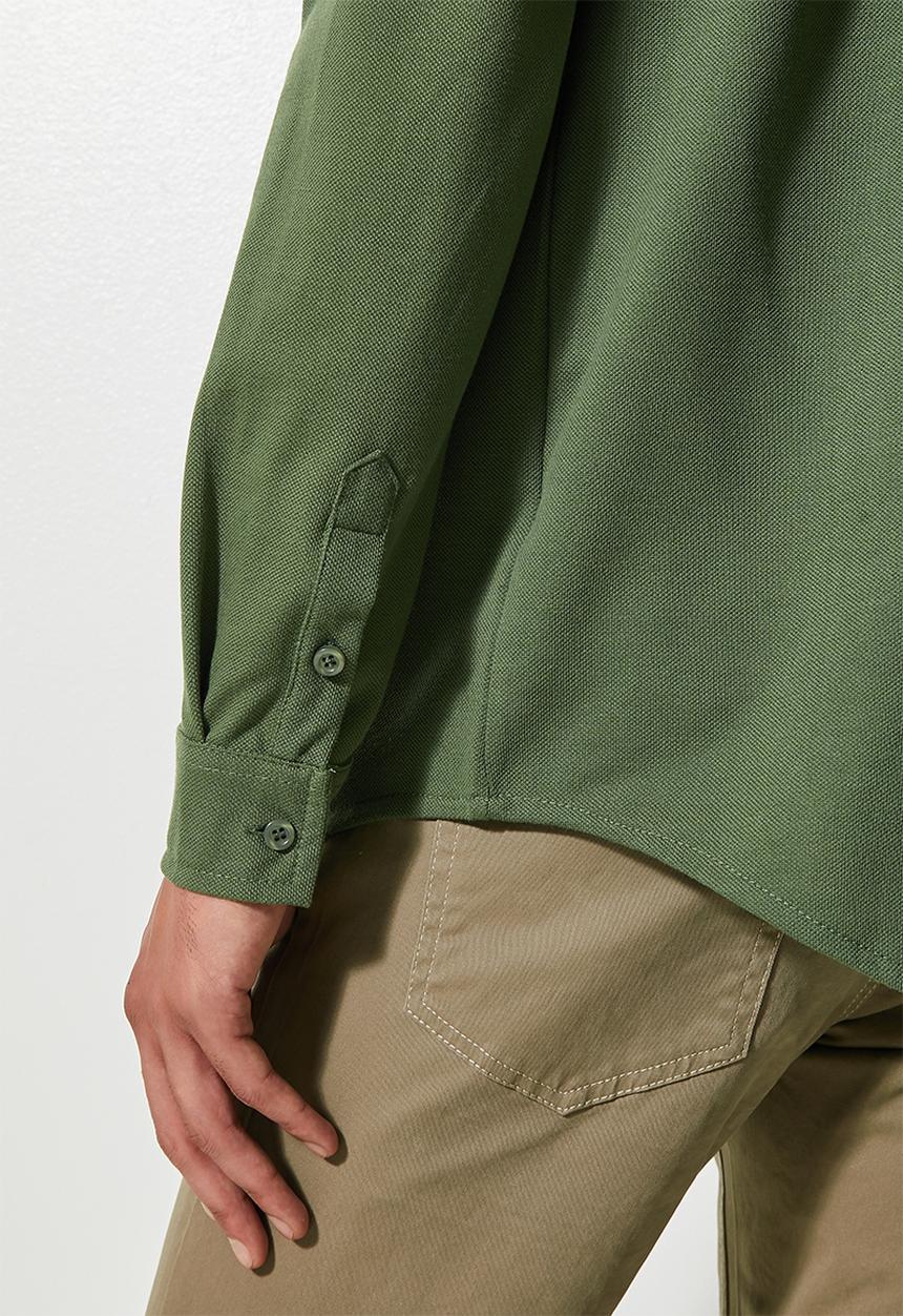 Superbalist - Barber regular fit knit shirt -  green