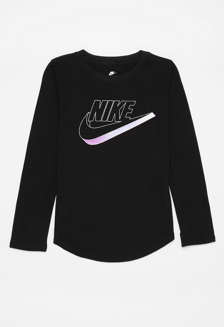 Nike - Nkg mini me long sleeve gfx tee - black