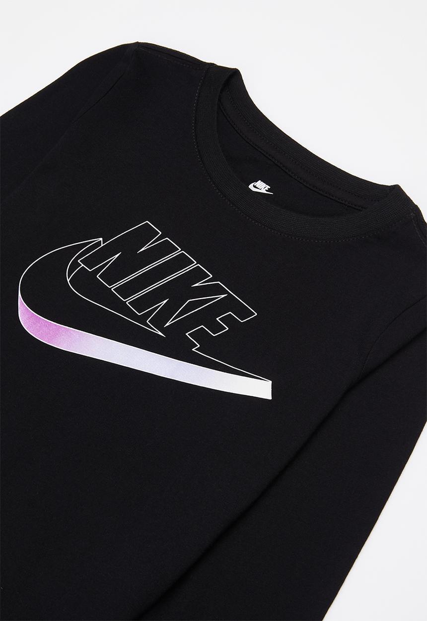 Nike - Nkg mini me long sleeve gfx tee - black