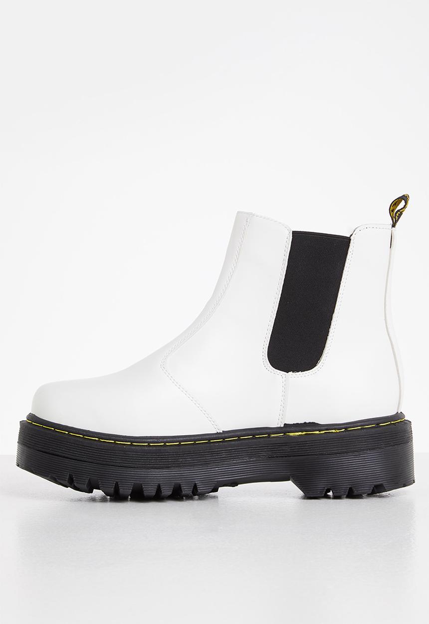 Madison® - Sheena chunky chelsea boot - white
