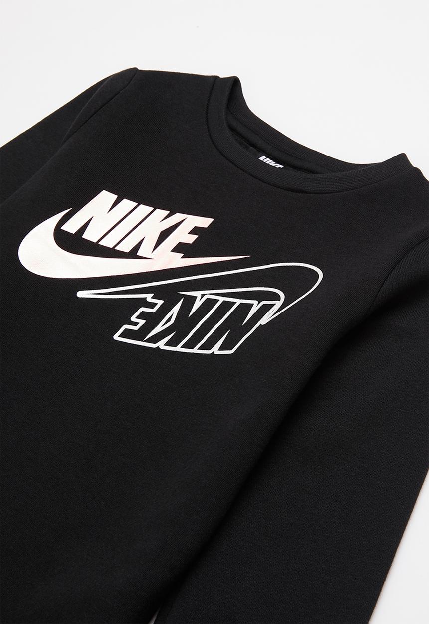 Nike - Nkg mini me crew & legging set - black & pink 