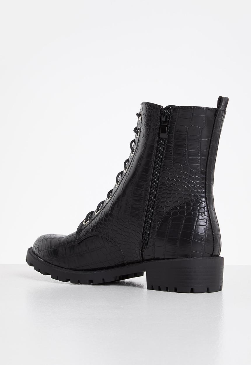 Madison® - Sasha lace up boot - black