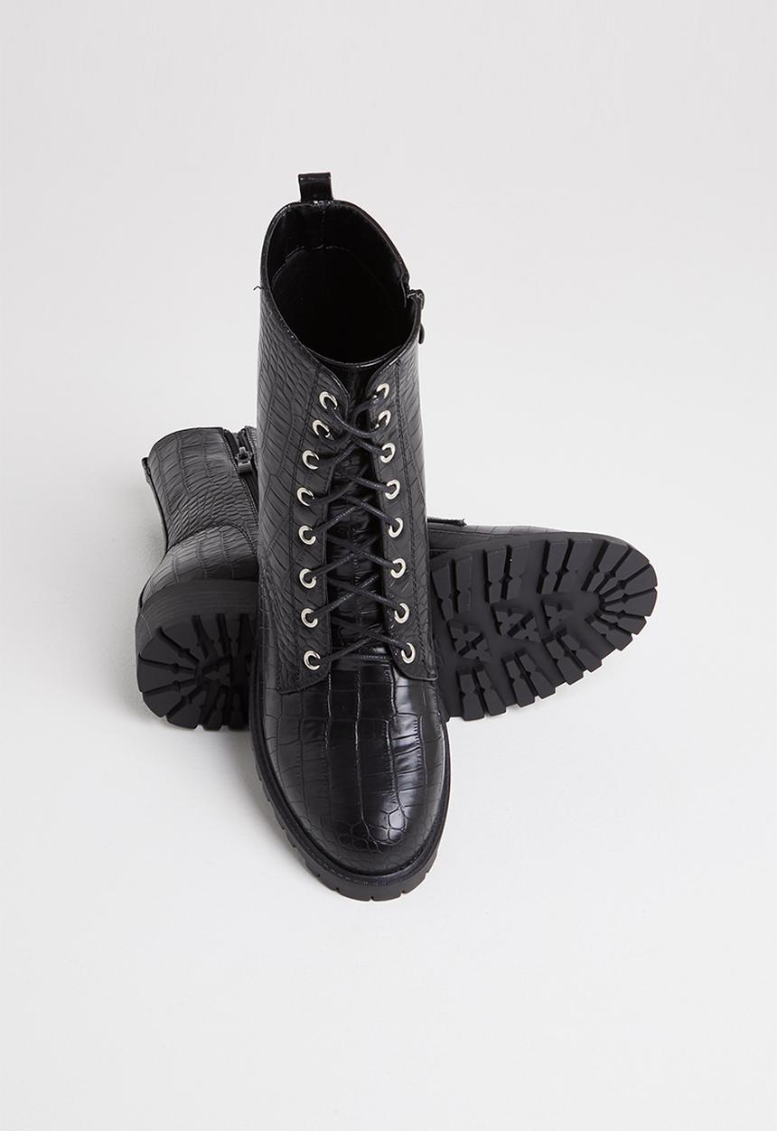 Madison® - Sasha lace up boot - black