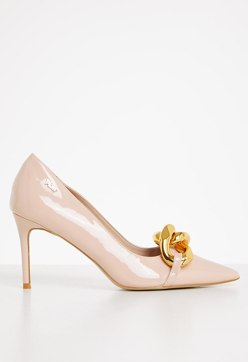 Plum - Bella chain court heel - neutral