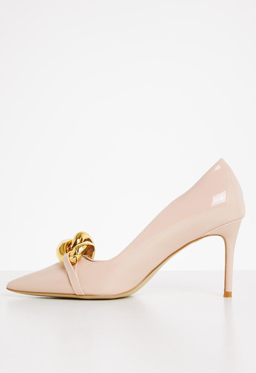Plum - Bella chain court heel - neutral