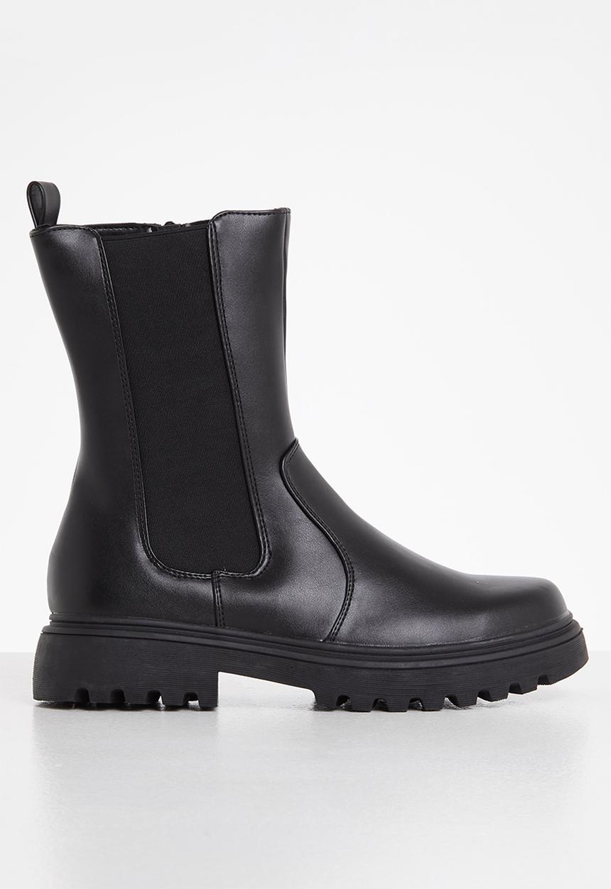 Madison® - Stacy chunky chelsea boot - black