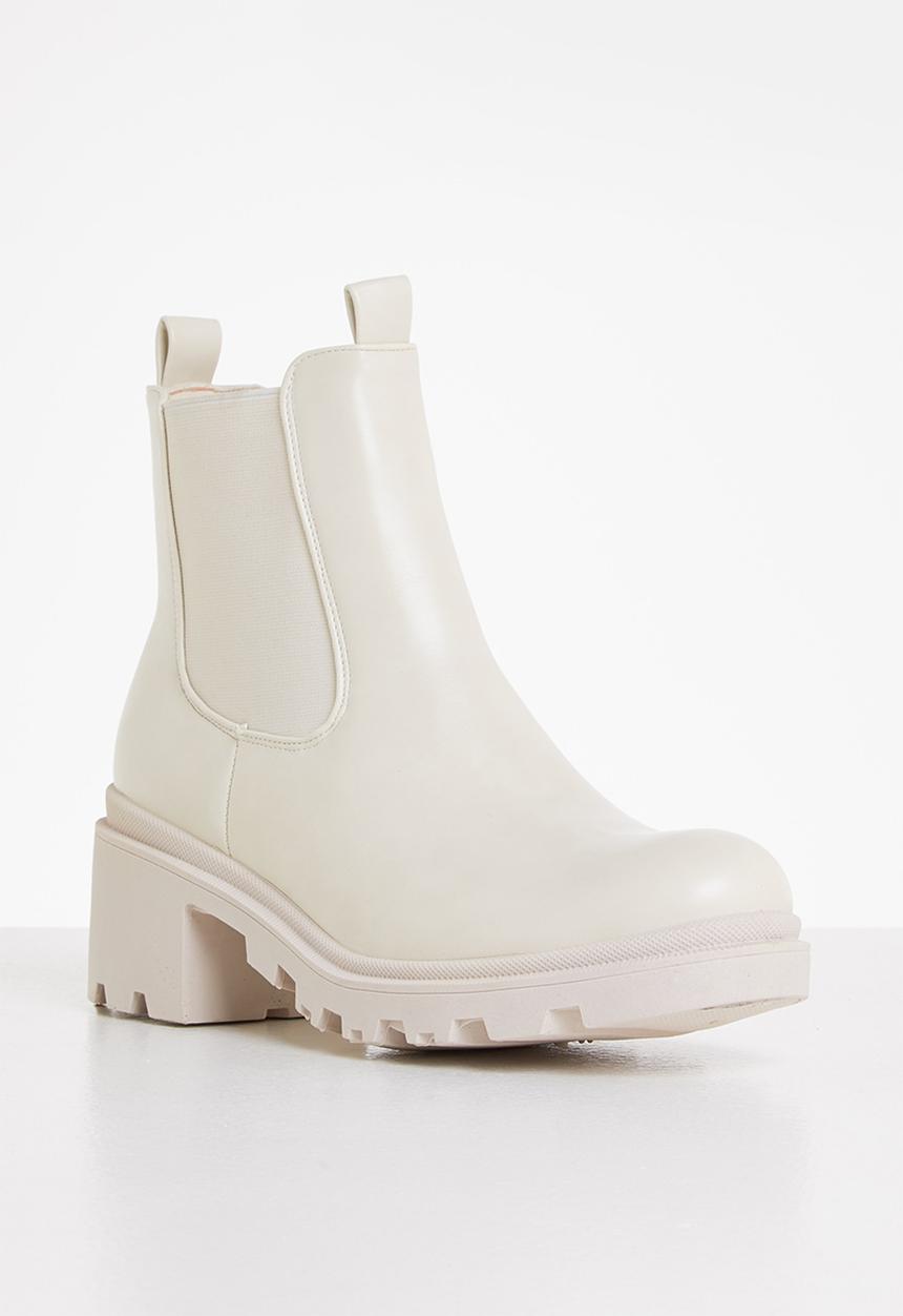 Madison® - Shante chunky chelsea boot - bone mono