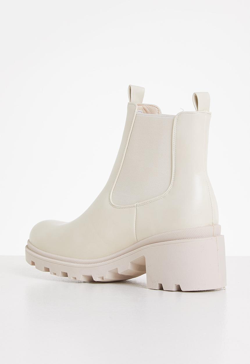 Madison® - Shante chunky chelsea boot - bone mono