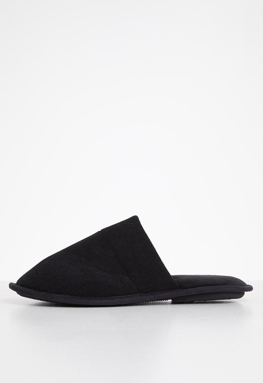 Hush Puppies - Manuel spa terry slipper - black