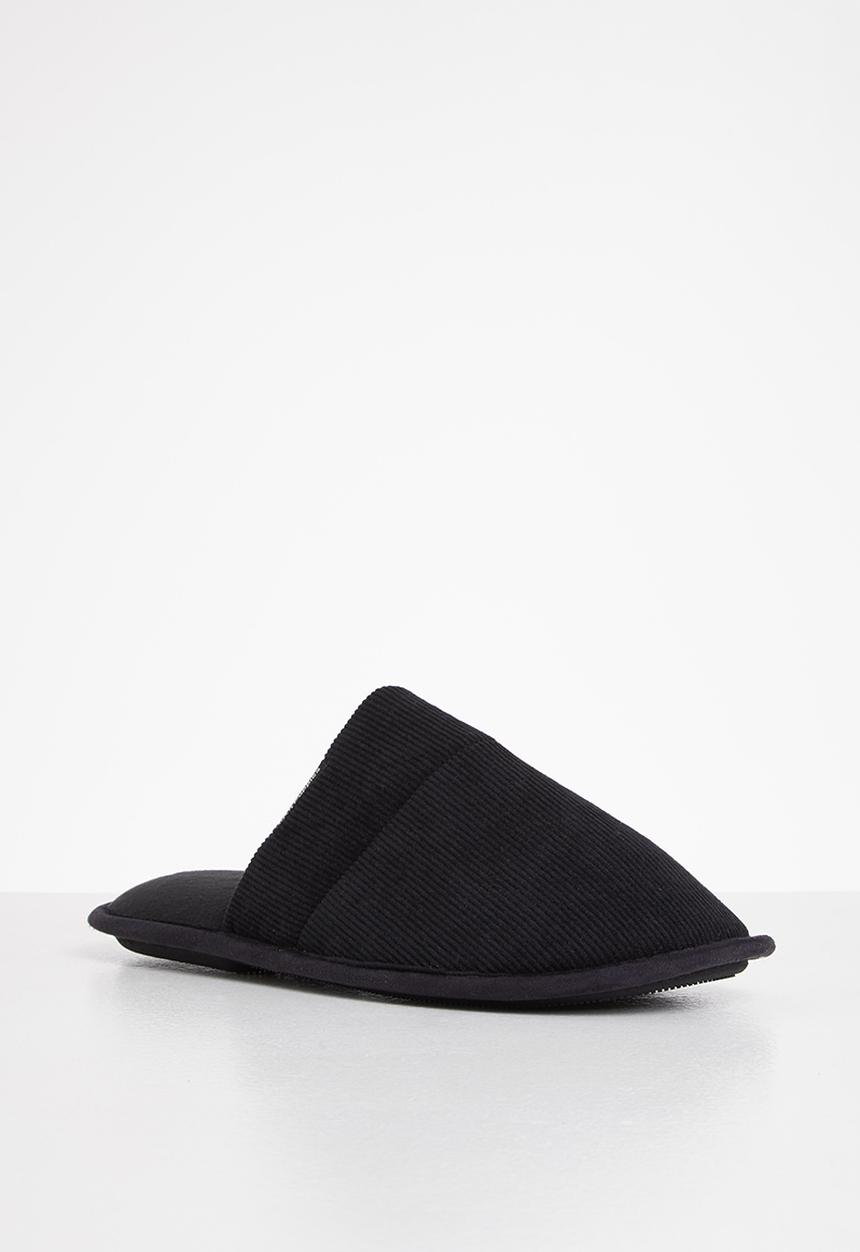 Hush Puppies - Manuel spa terry slipper - black