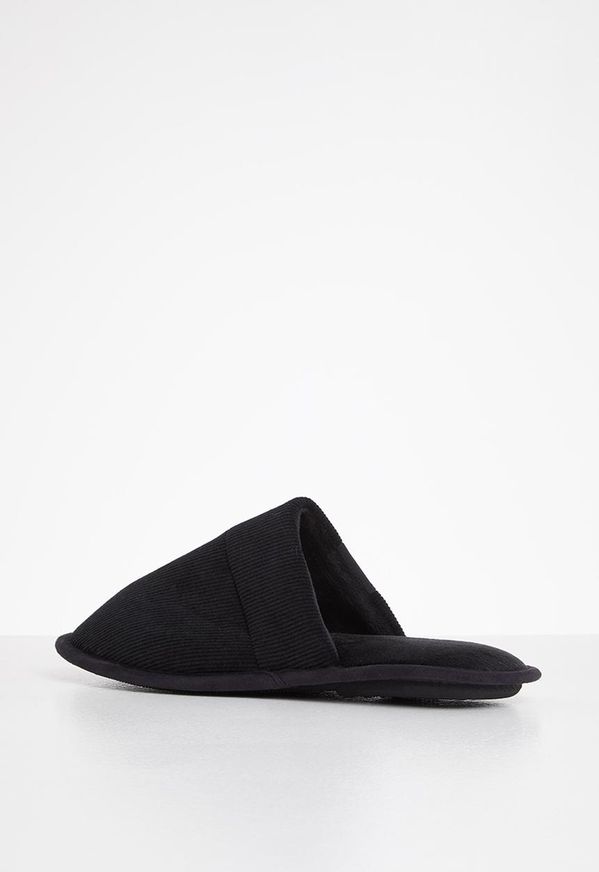 Hush Puppies - Manuel spa terry slipper - black