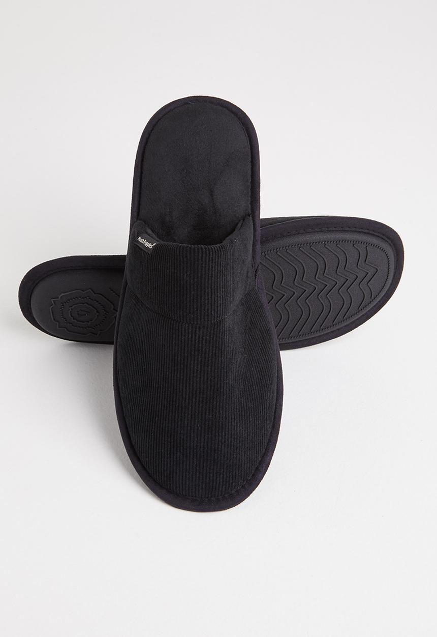 Hush Puppies - Manuel spa terry slipper - black