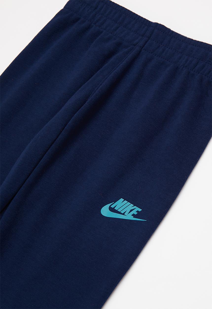 Nike - Nkb g4g ft pullover pant set - orange & navy