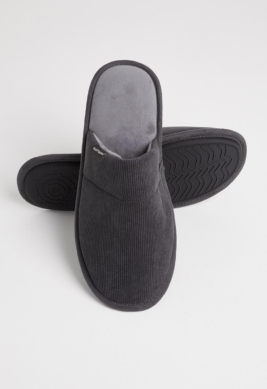 Hush Puppies - Manuel spa terry slipper - grey