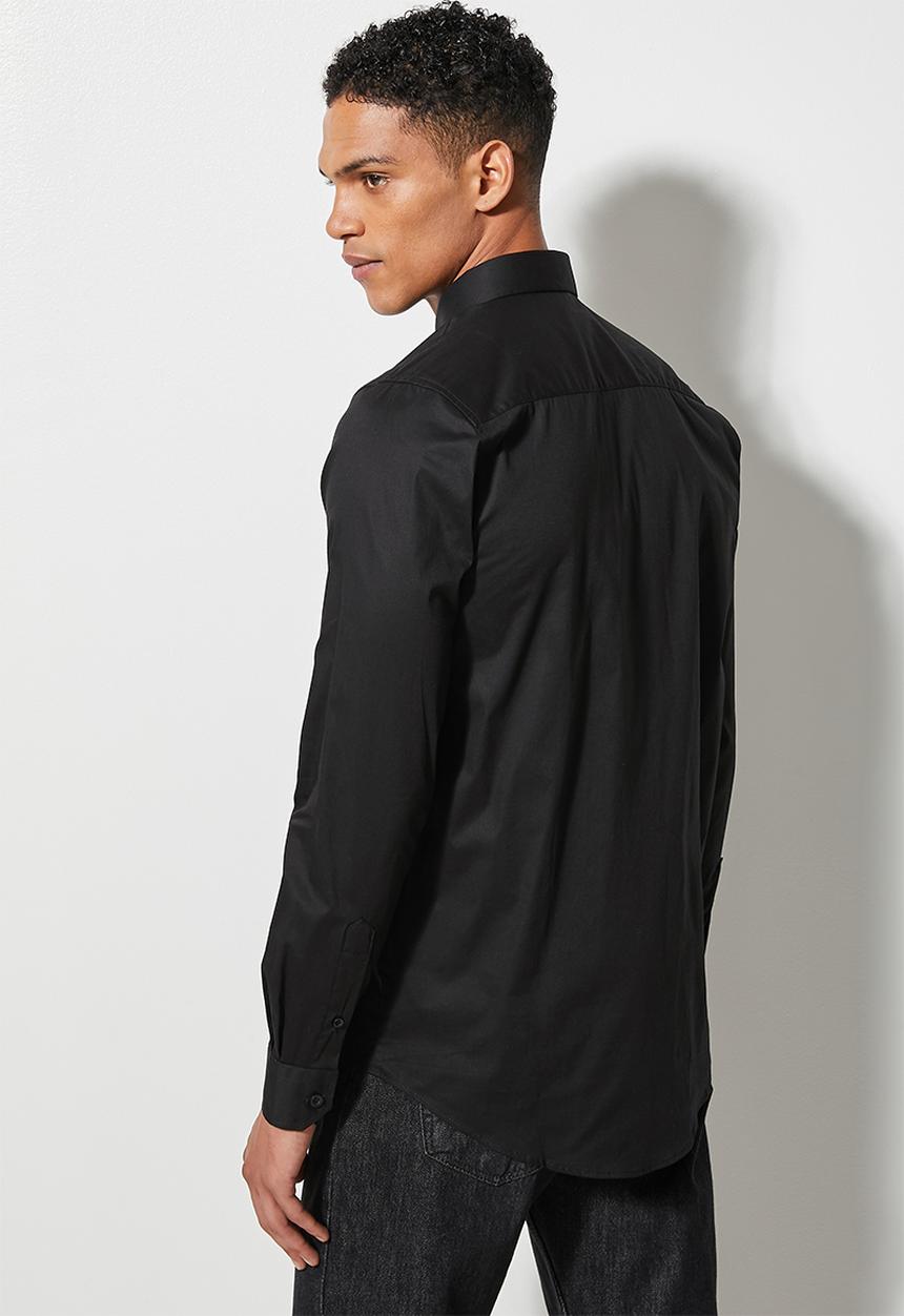 Superbalist - Jos slim stretch shirt - black