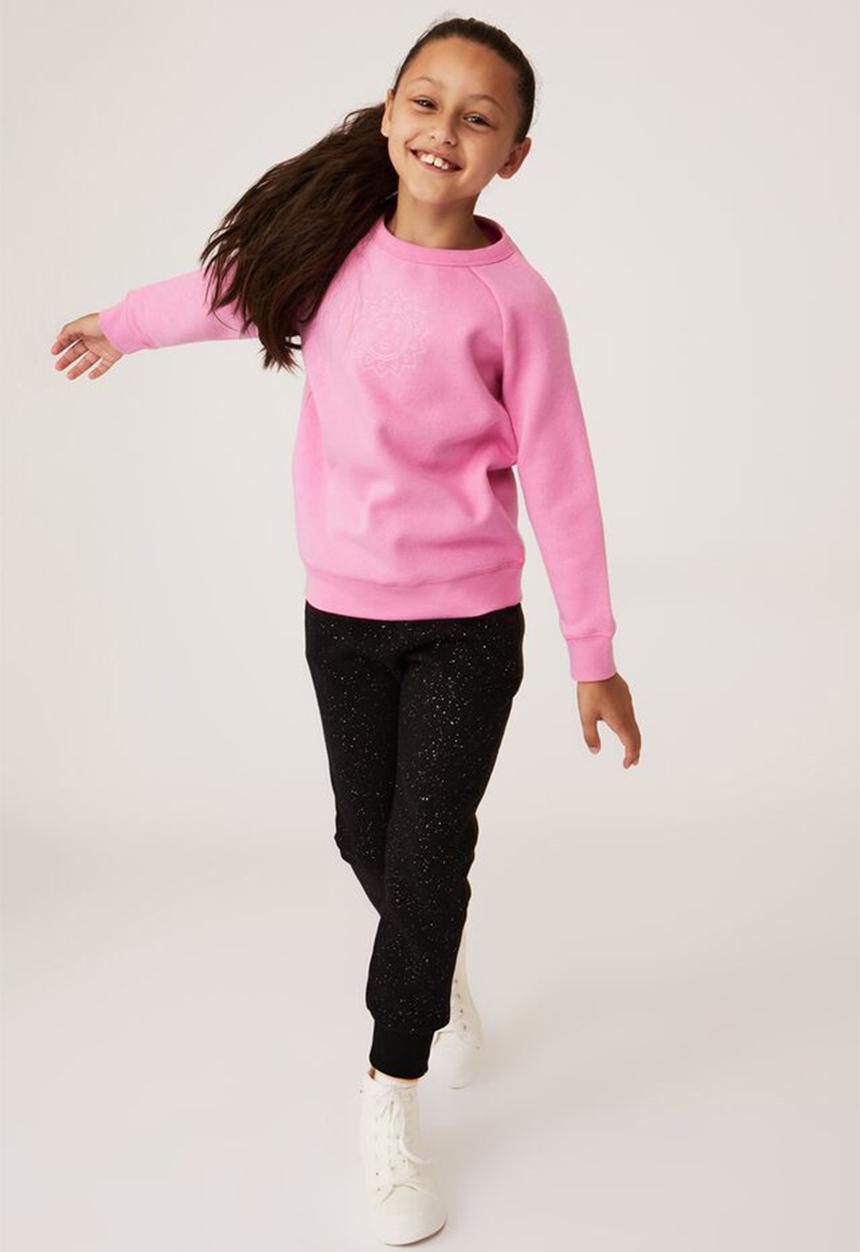 Cotton On - Mila crew - pink gerbera & sun