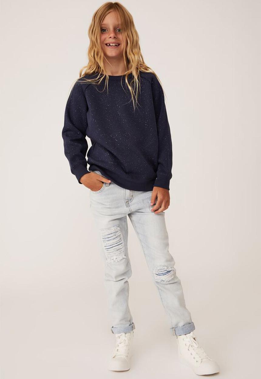 Cotton On - Mila crew - indigo &  glitter