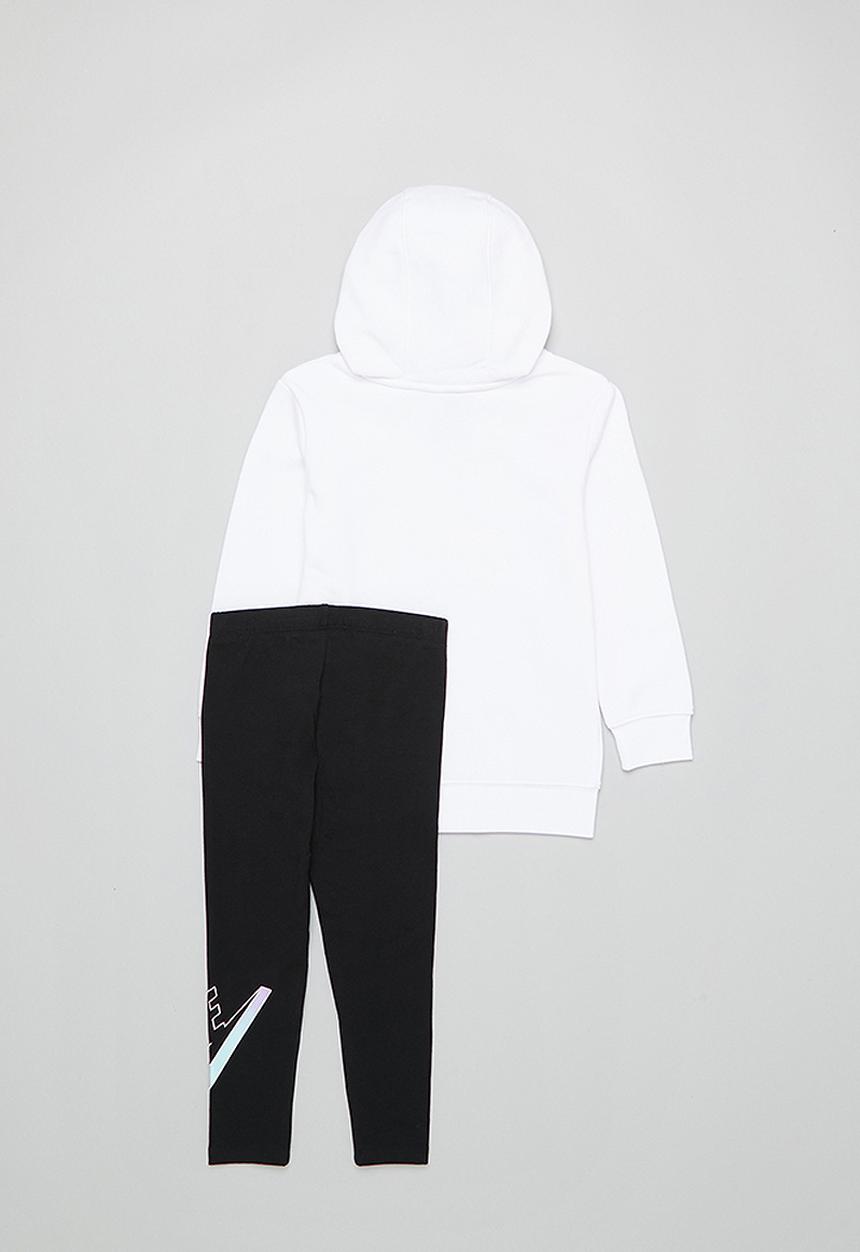 Nike - Nkg mini me po legging set - white & black