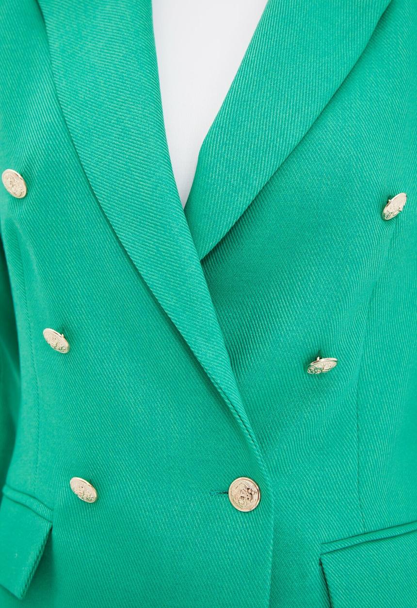 Trendyol - Button detailed jacket - emerald