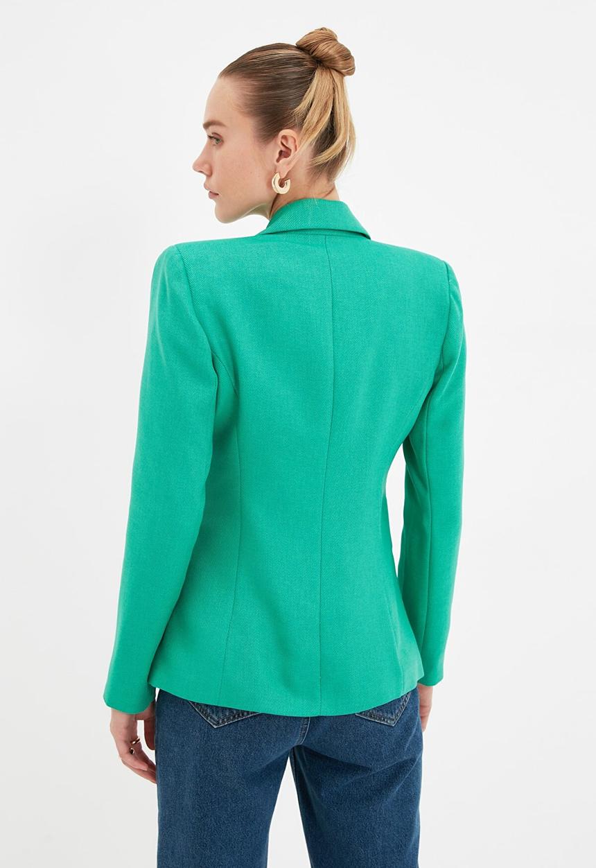 Trendyol - Button detailed jacket - emerald