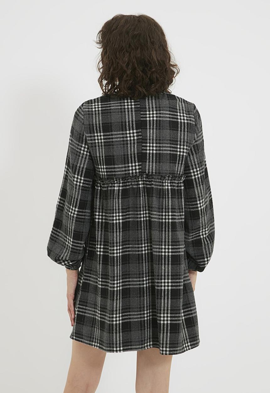Trendyol - Checked wide cut dress - multi